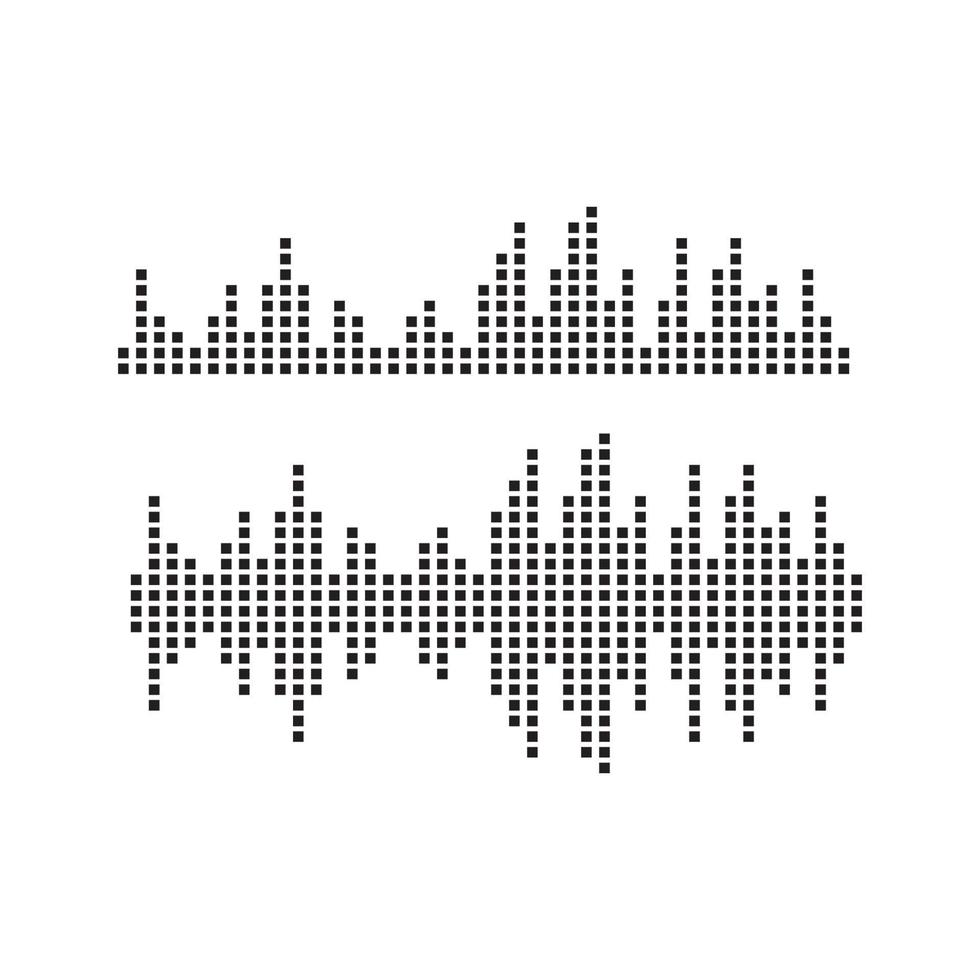 Sound waves vector illustration