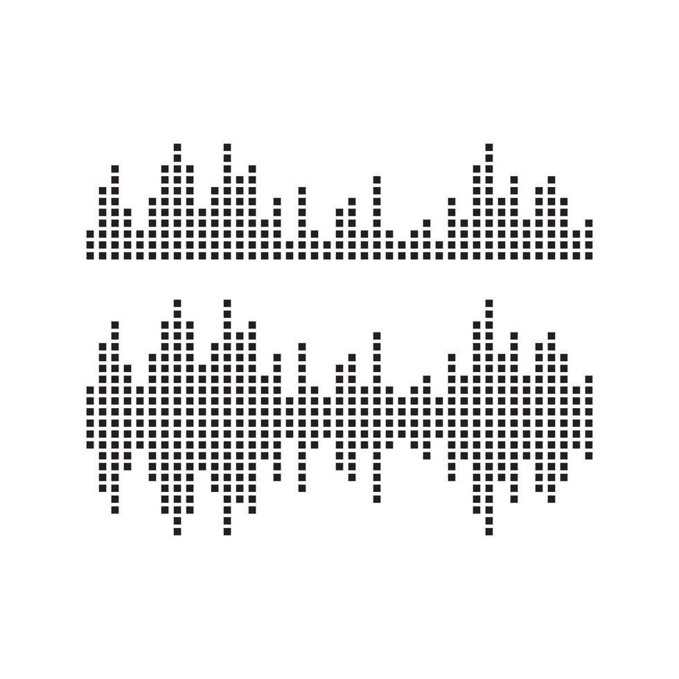 Sound waves vector illustration