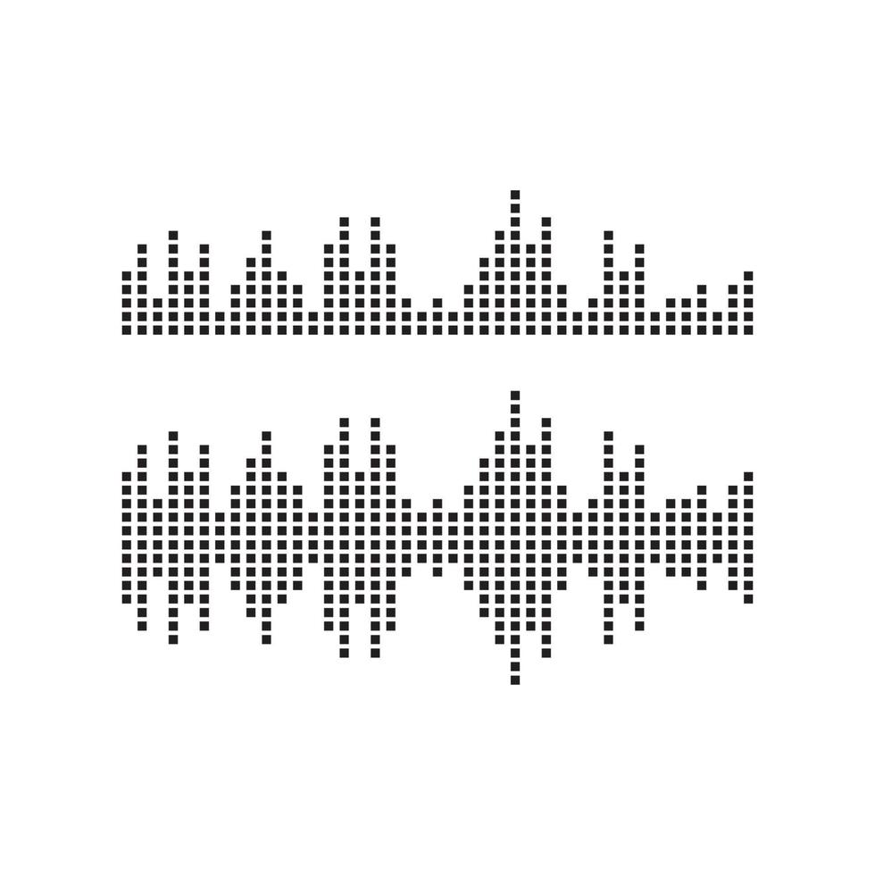 Sound waves vector illustration