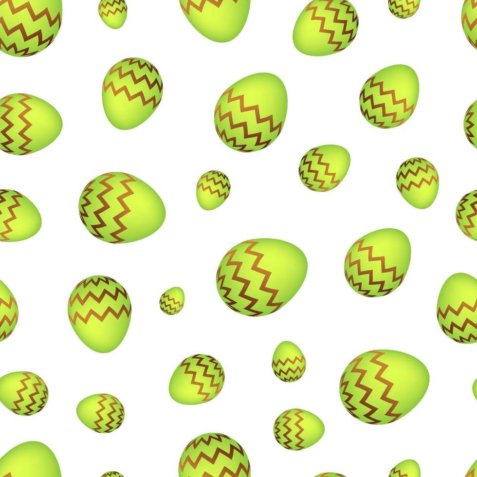 Seamless pattern with colorful Easter eggs. Vector illustration