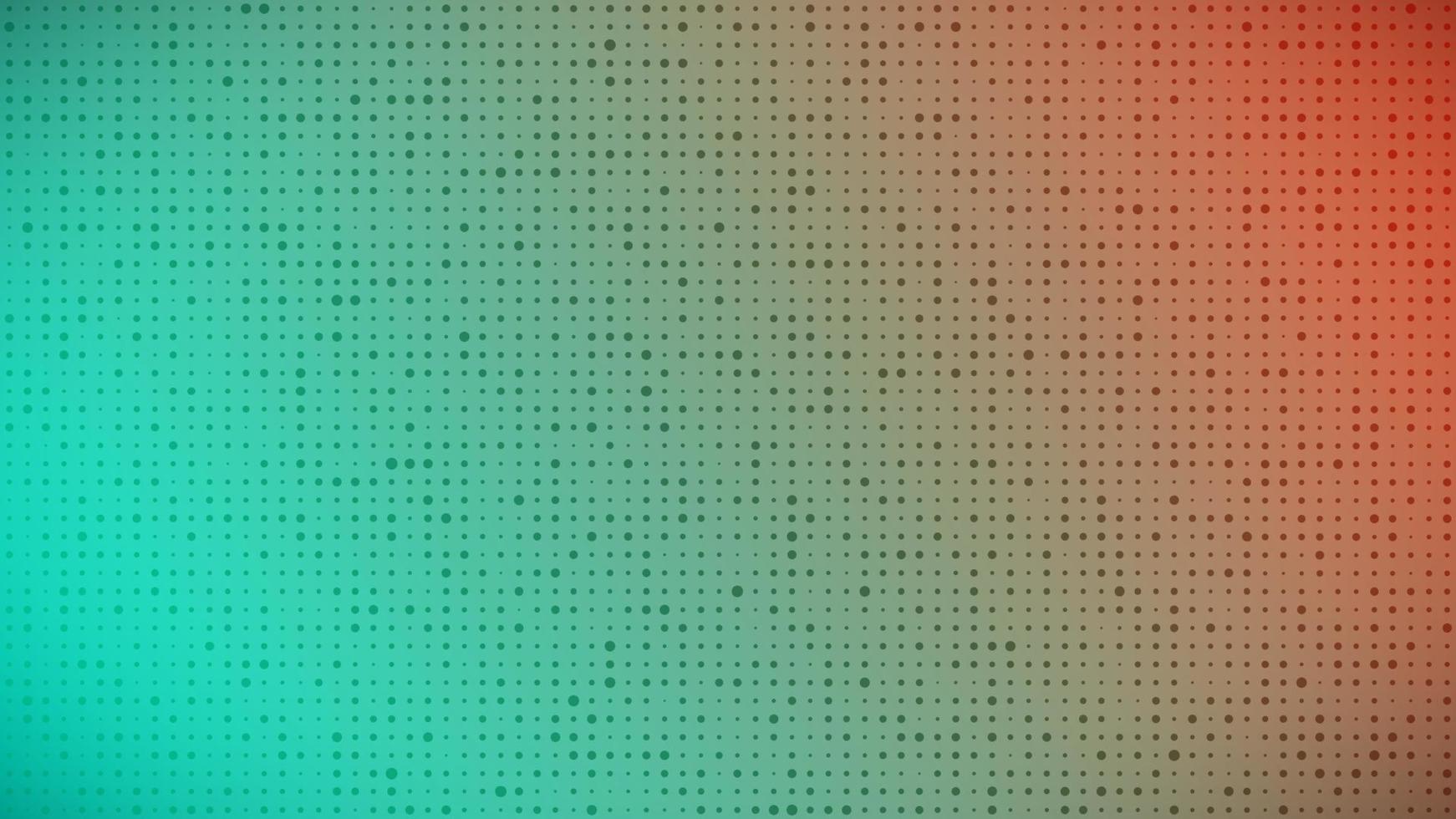 Abstract geometric gradient circles background. Green and red dot background with empty space. Vector illustration.