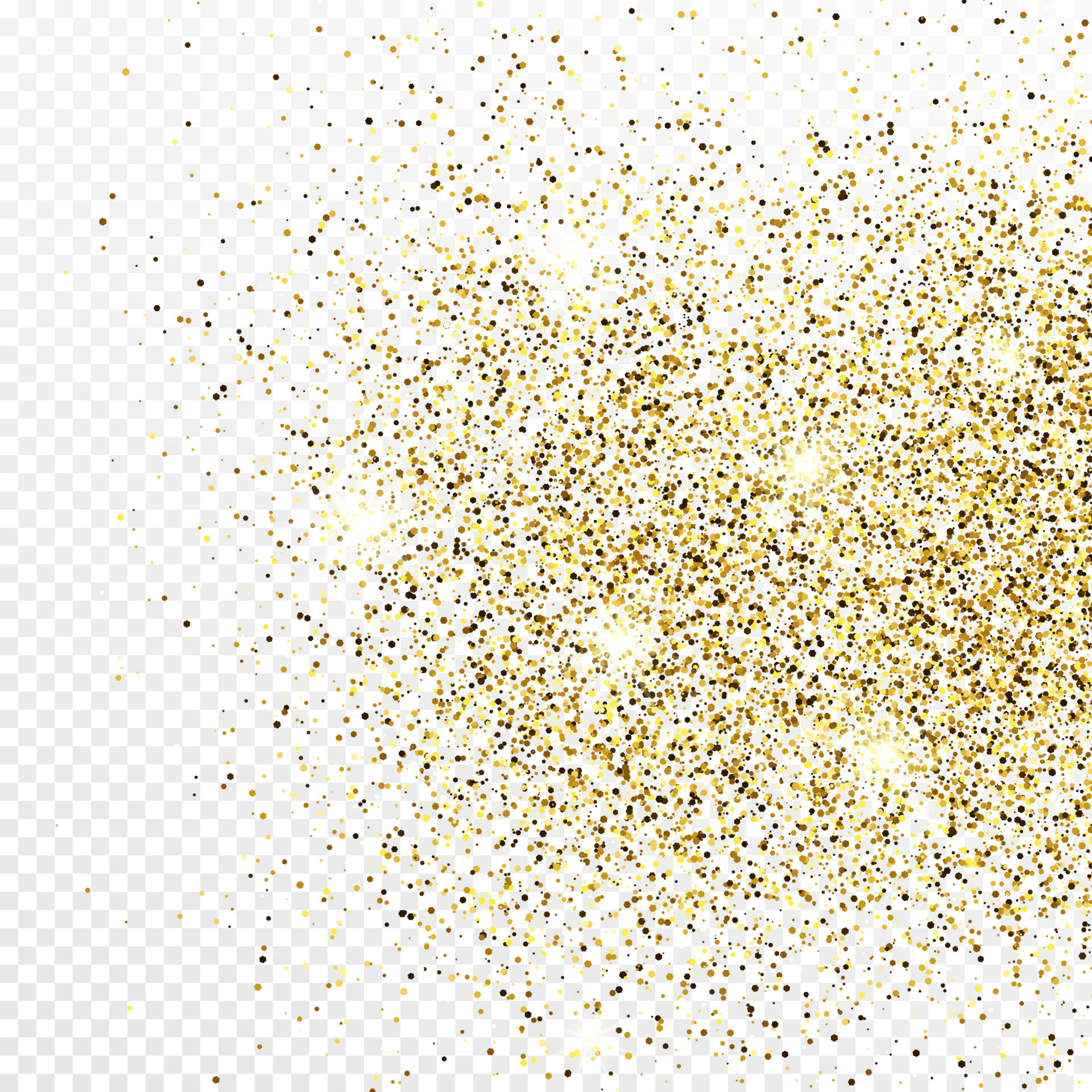 Gold glitter confetti backdrop isolated on white transparent background.  Celebratory texture with shining light effect. Vector illustration.  21941855 Vector Art at Vecteezy