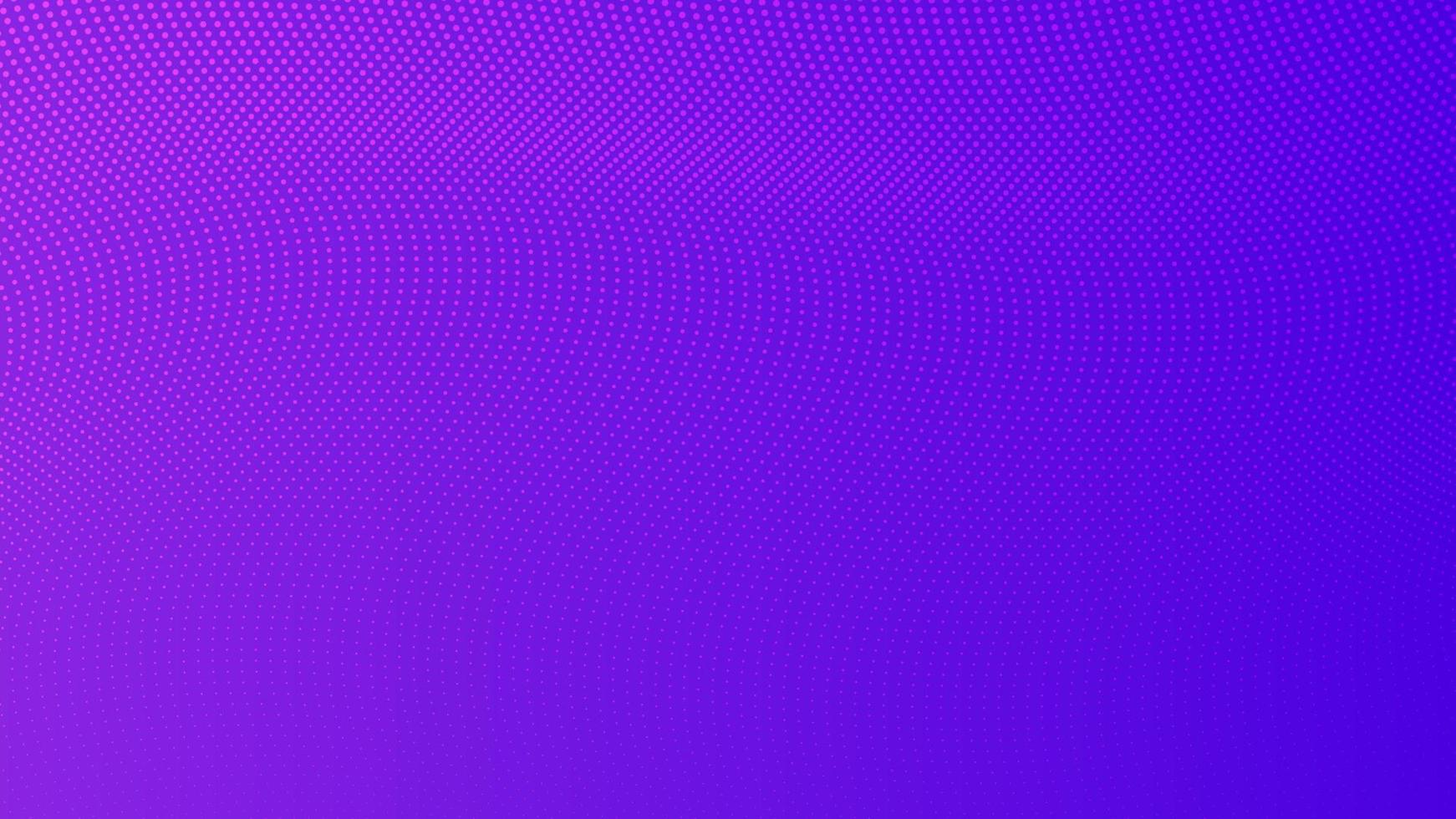 Halftone gradient background with dots. Abstract purple dotted pop art pattern in comic style. Vector illustration