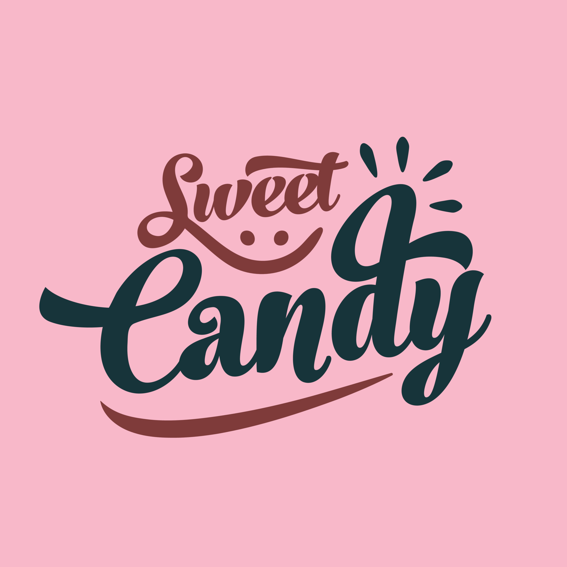 Sweet Candy Typography Quote Lettering Slogans In Hand Drawn Style sweet-candy-typography-quote-lettering-slogans-in-hand-drawn-style