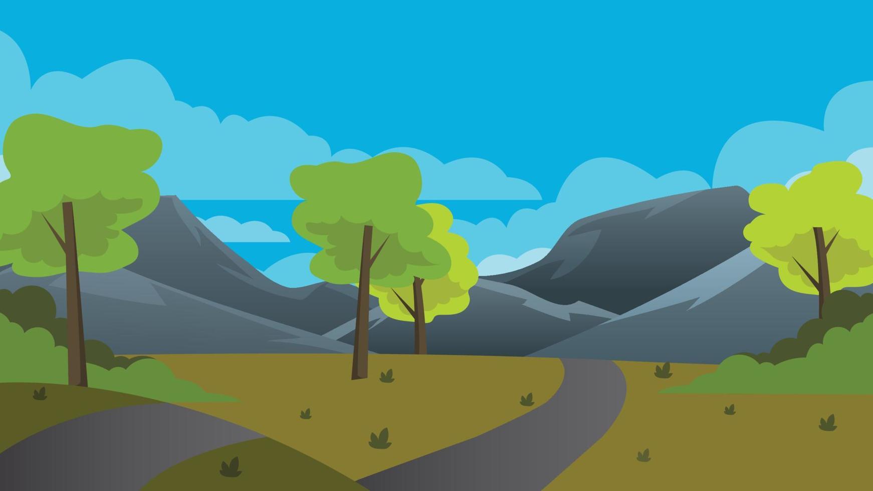 beautiful natural landscape during the day vector