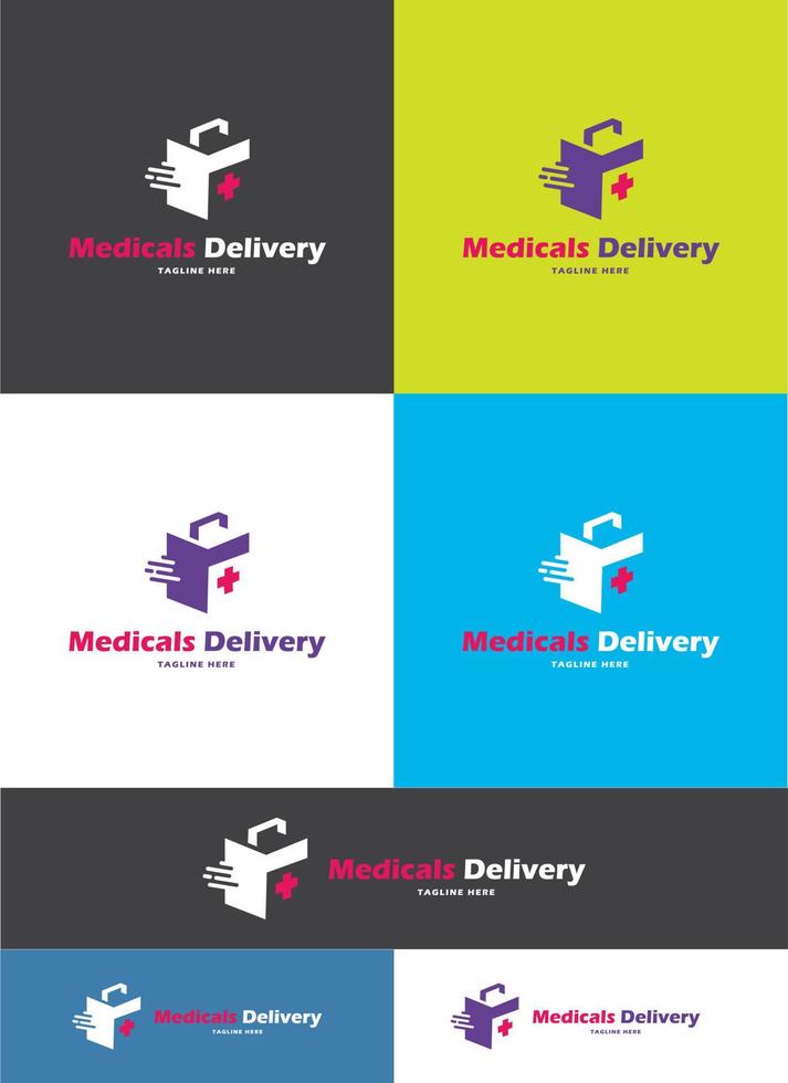 Medicals Delivery Logo vector art eps