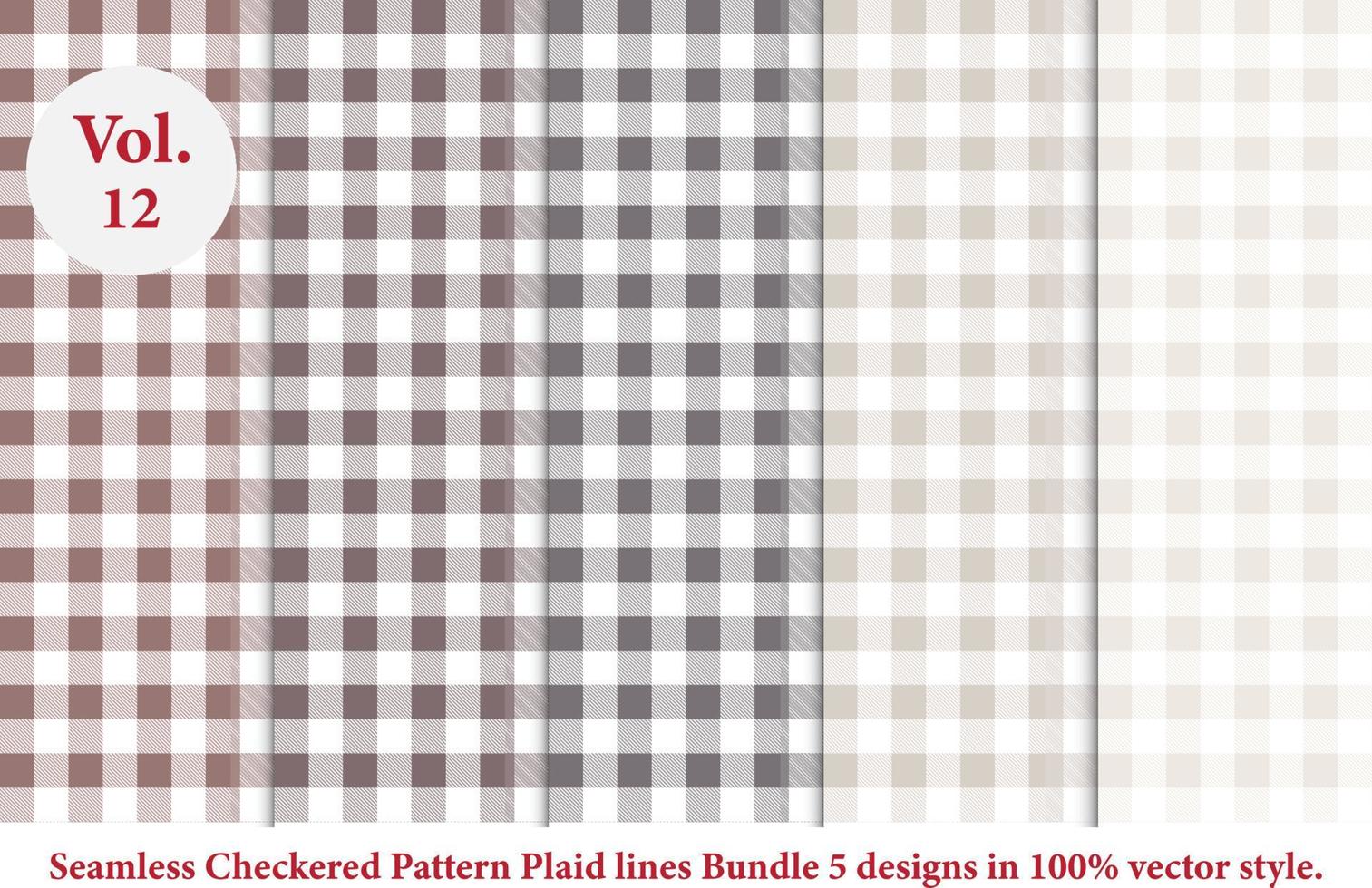 Plaid lines Pattern checkered vector