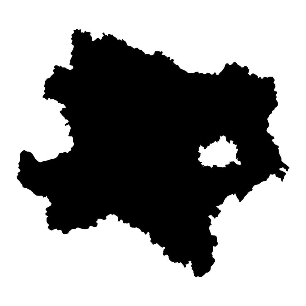 inferior Austria estado mapa de Austria. vector ilustración.