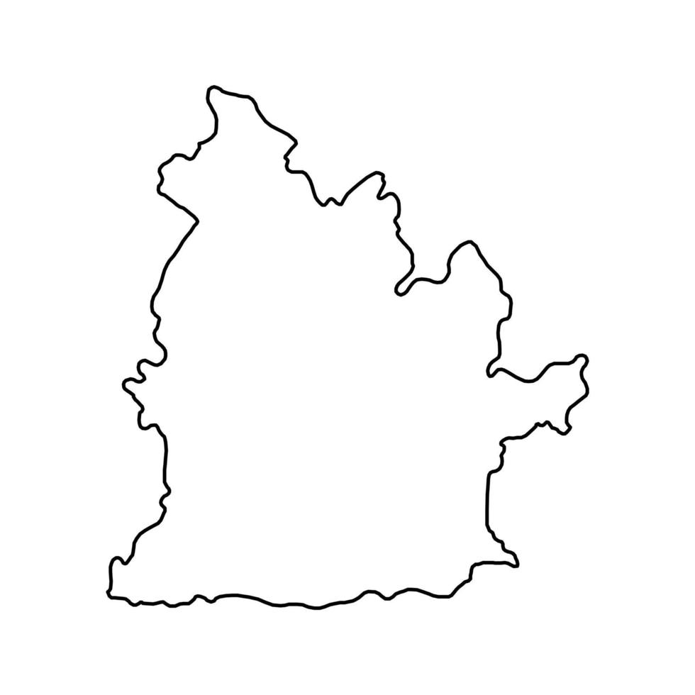 Nitra map, region of Slovakia. Vector illustration.