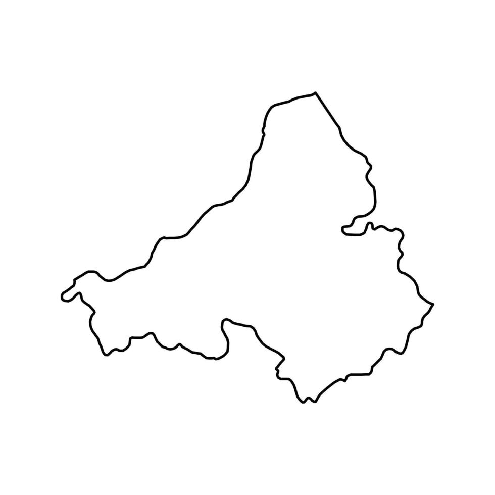 trencin mapa, región de Eslovaquia. vector ilustración.