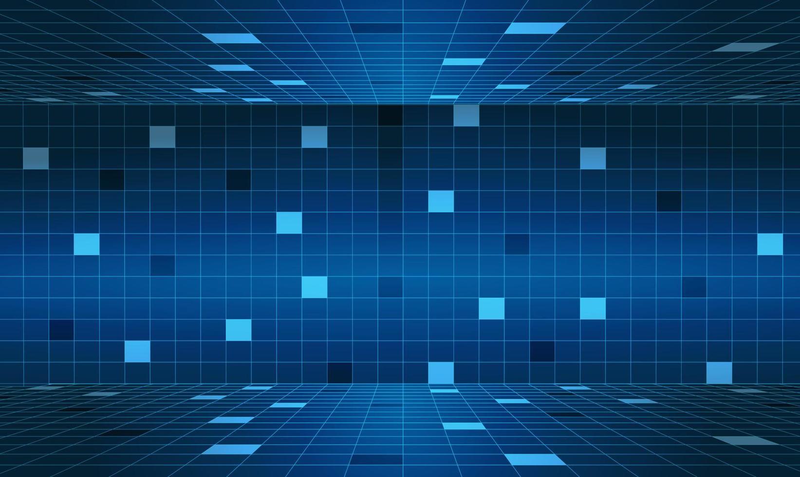Abstract high technology blue geometric pattern background.Vector illustration vector