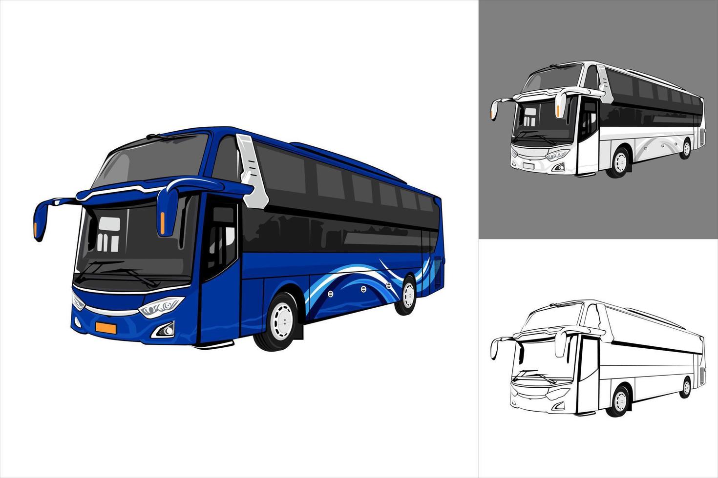 vector of luxury bus