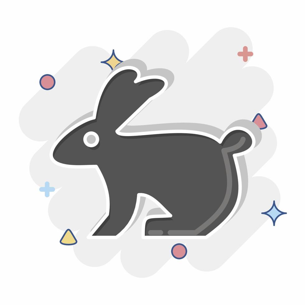 Icon Rabbit. related to Domestic Animals symbol. simple design editable. simple illustration vector