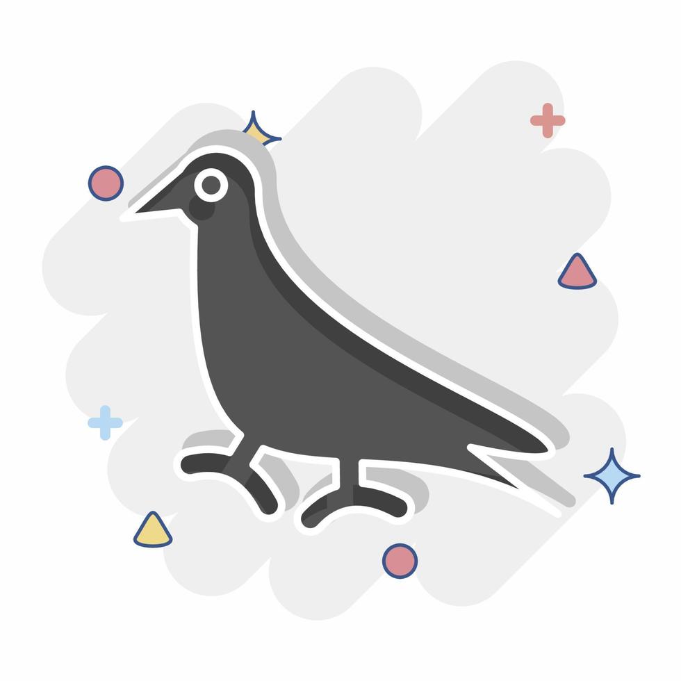 Icon Pigeon. related to Domestic Animals symbol. simple design editable. simple illustration vector