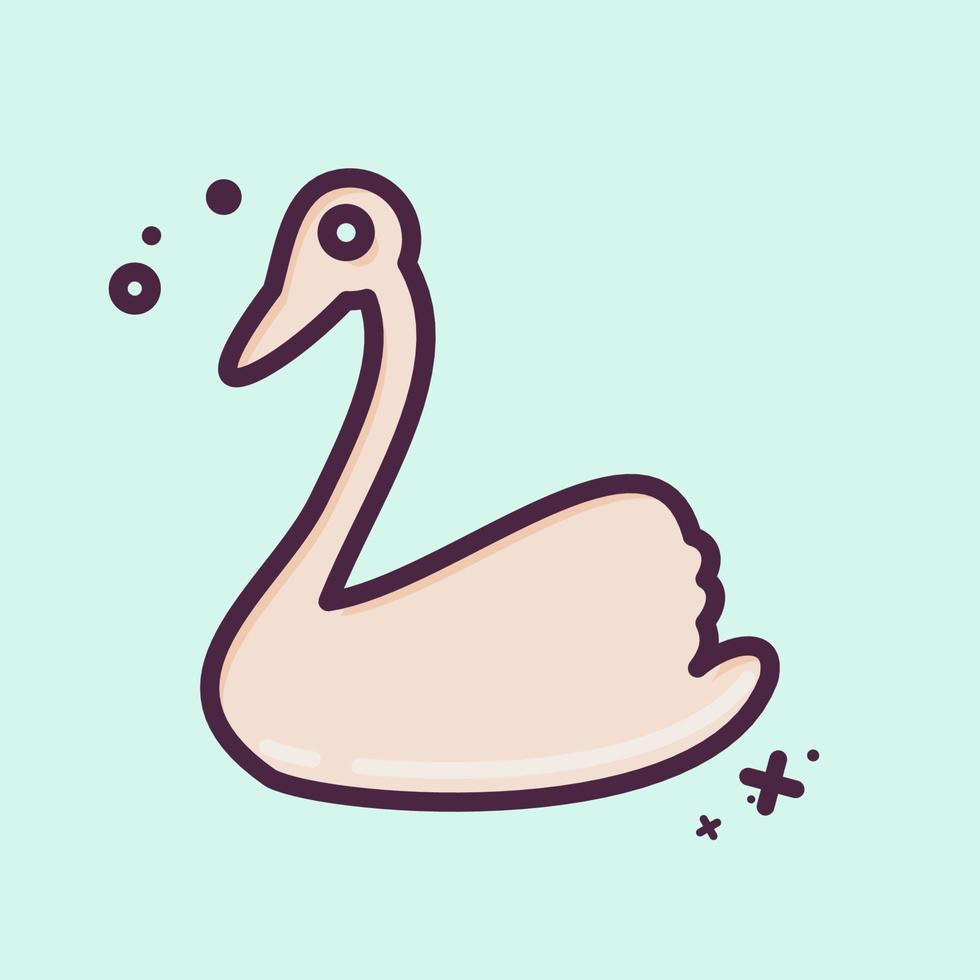 icono cisne. relacionado a Doméstico animales símbolo. sencillo diseño editable. sencillo ilustración vector