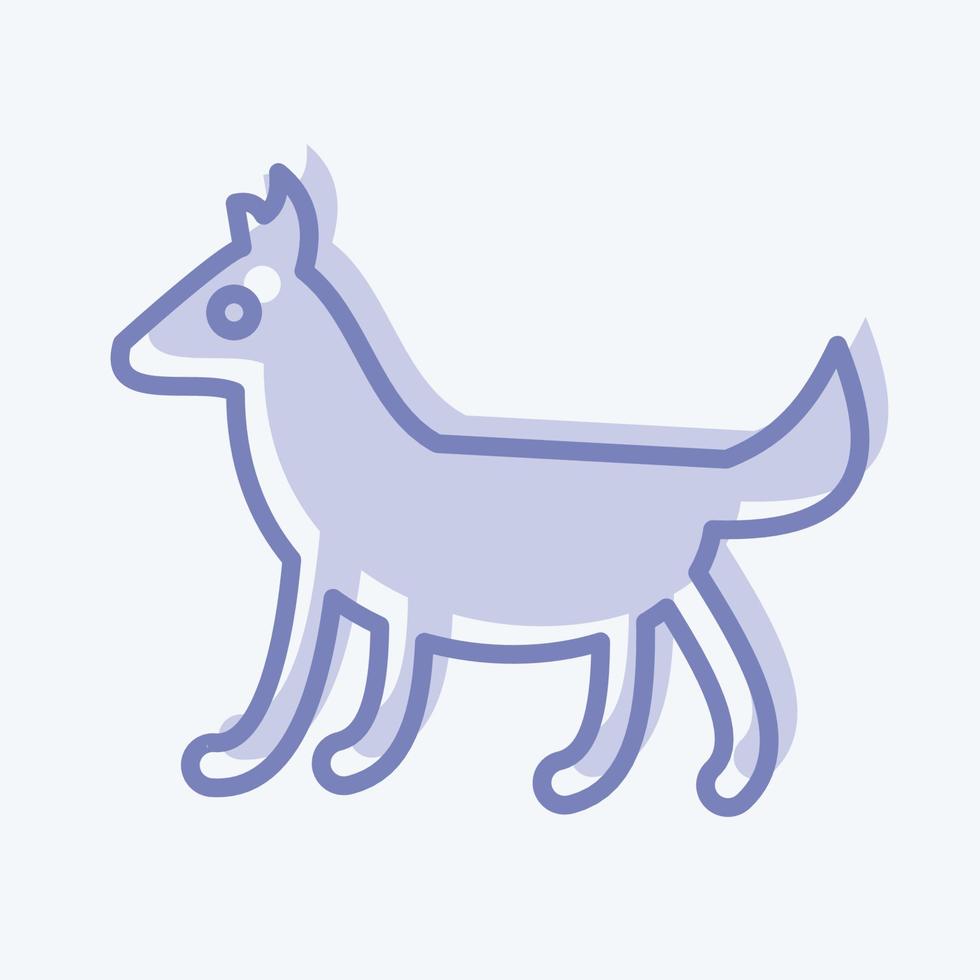 icono perro. relacionado a Doméstico animales símbolo. sencillo diseño editable. sencillo ilustración vector