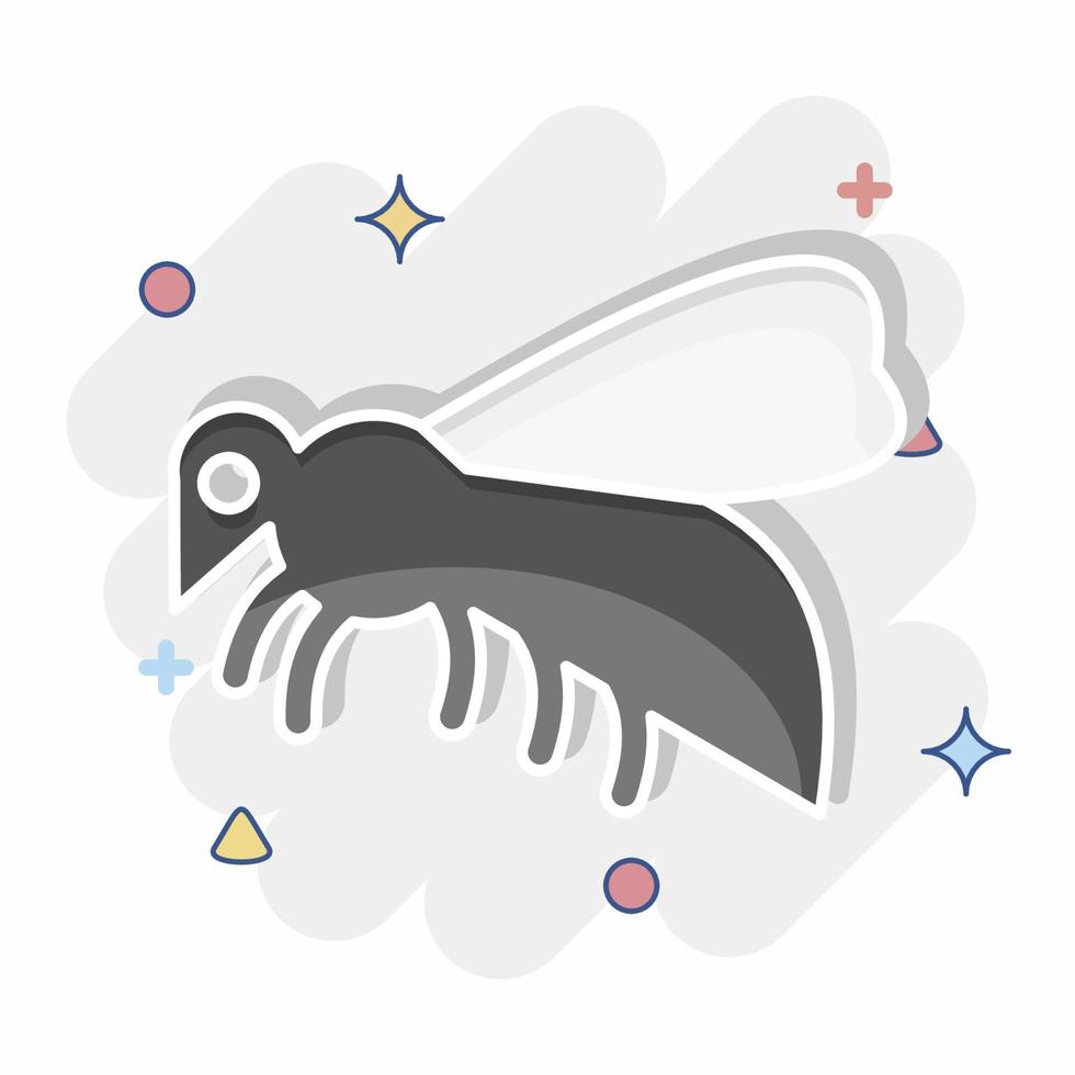 Icon Bee. related to Domestic Animals symbol. simple design editable. simple illustration vector