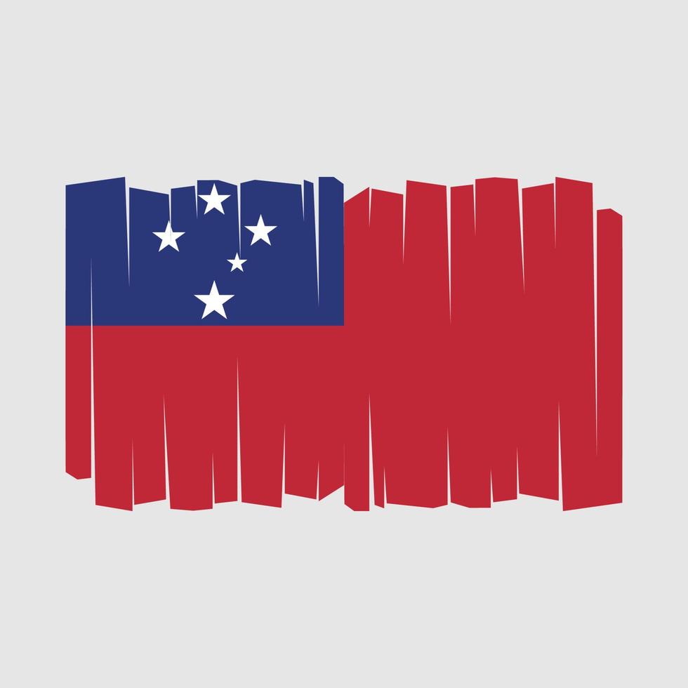 vector de bandera de samoa