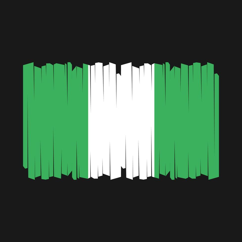 vector de bandera de nigeria