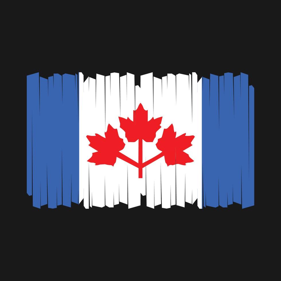 Canada Flag Brush Vector