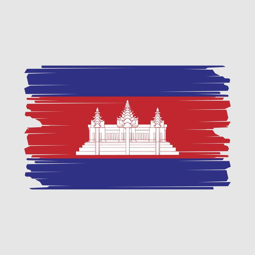 Camboya bandera ilustración vector