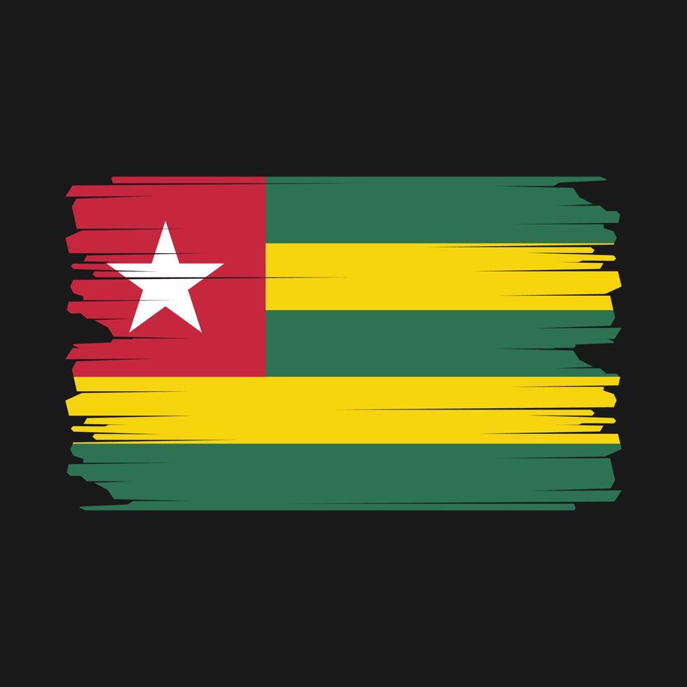 Togo Flag Illustration vector