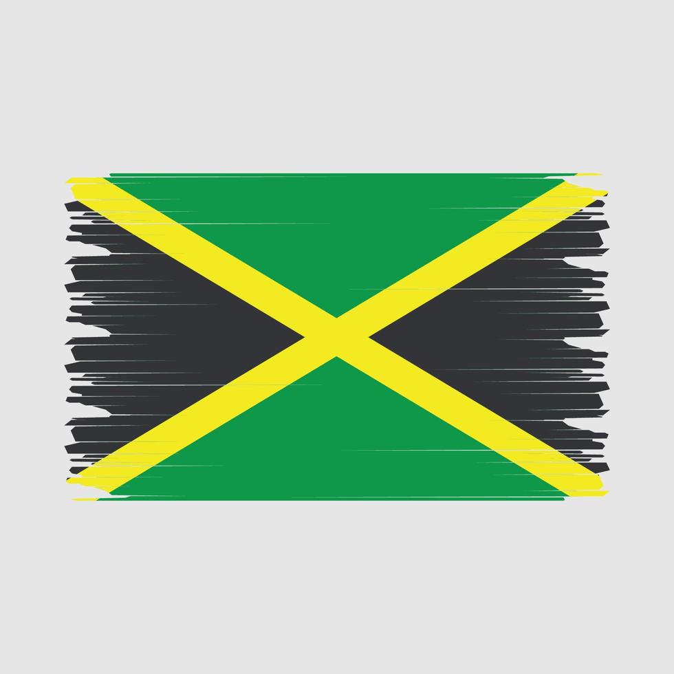 Jamaica bandera ilustración vector