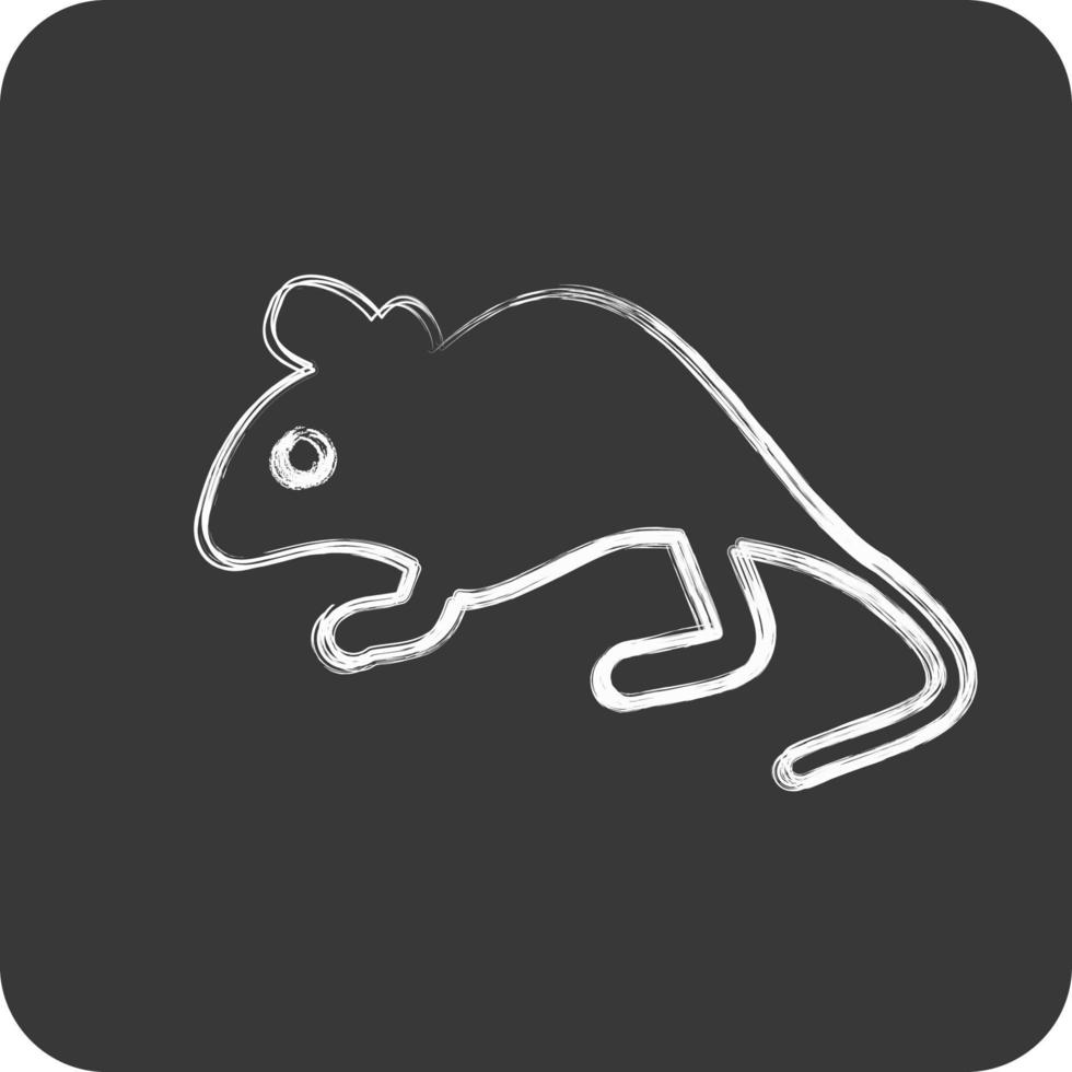 icono ratón. relacionado a Doméstico animales símbolo. sencillo diseño editable. sencillo ilustración vector
