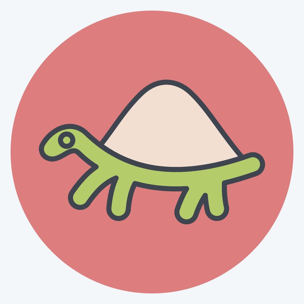 Icon Turtle. related to Domestic Animals symbol. simple design editable. simple illustration vector