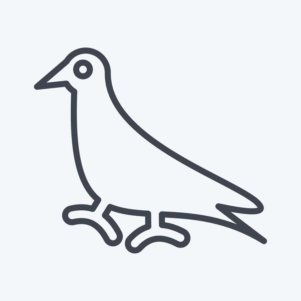 Icon Pigeon. related to Domestic Animals symbol. simple design editable. simple illustration vector