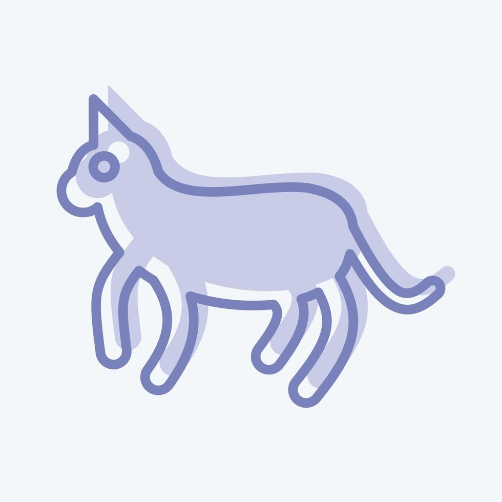 icono gato. relacionado a Doméstico animales símbolo. sencillo diseño editable. sencillo ilustración vector