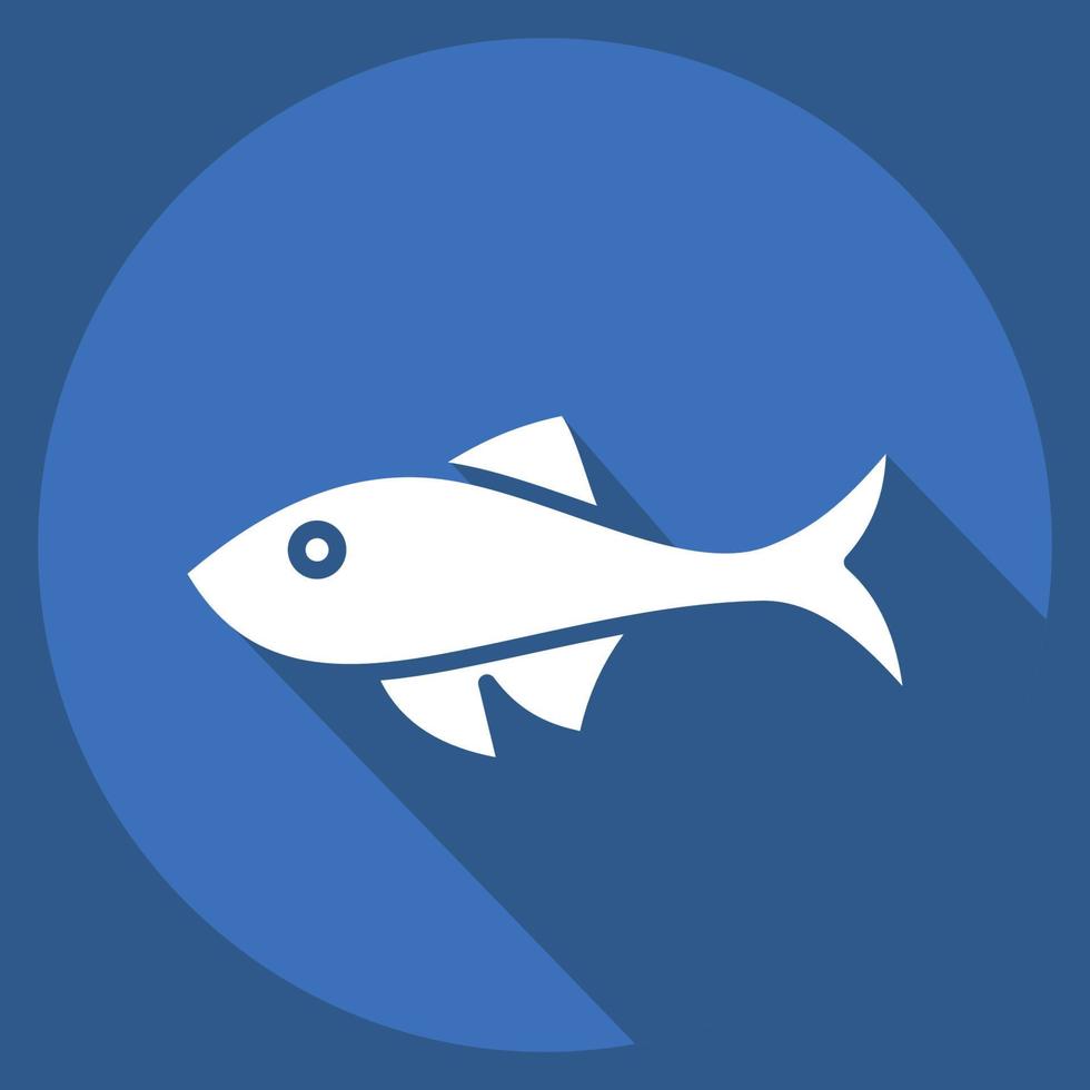 Icon Fish. related to Domestic Animals symbol. simple design editable. simple illustration vector