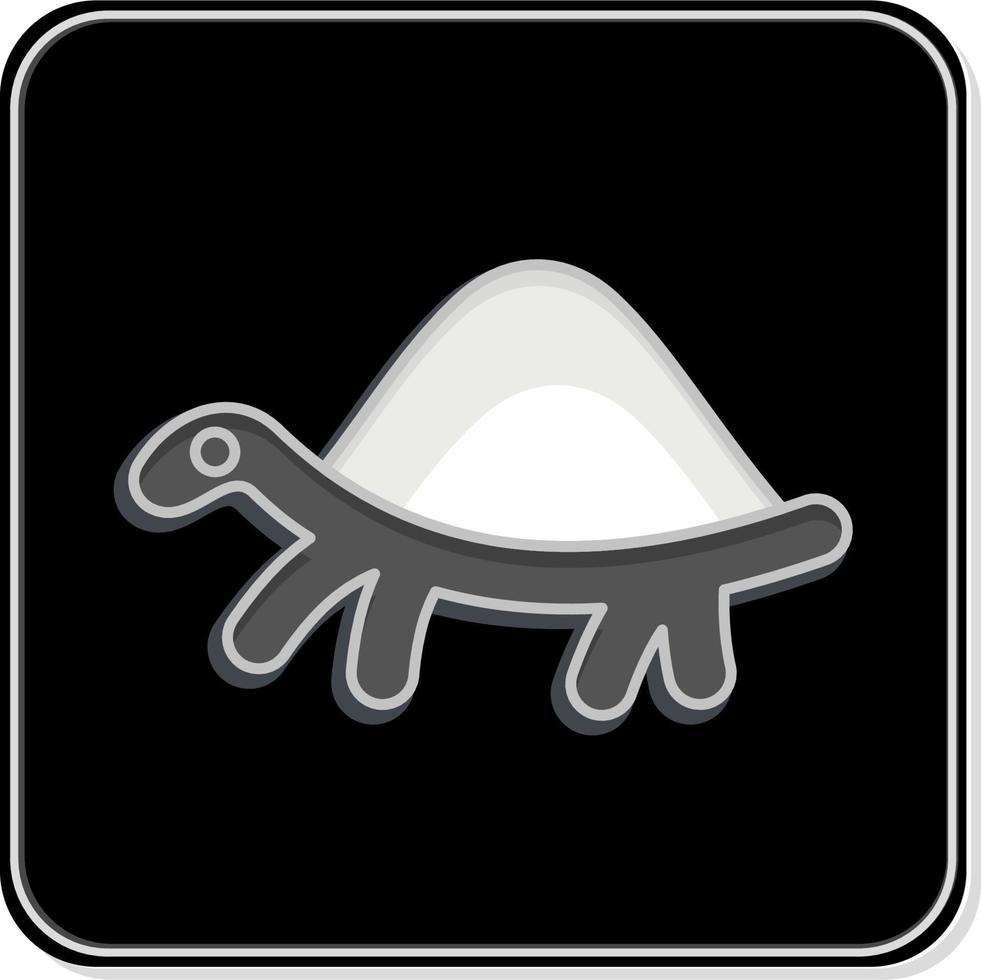 Icon Turtle. related to Domestic Animals symbol. simple design editable. simple illustration vector