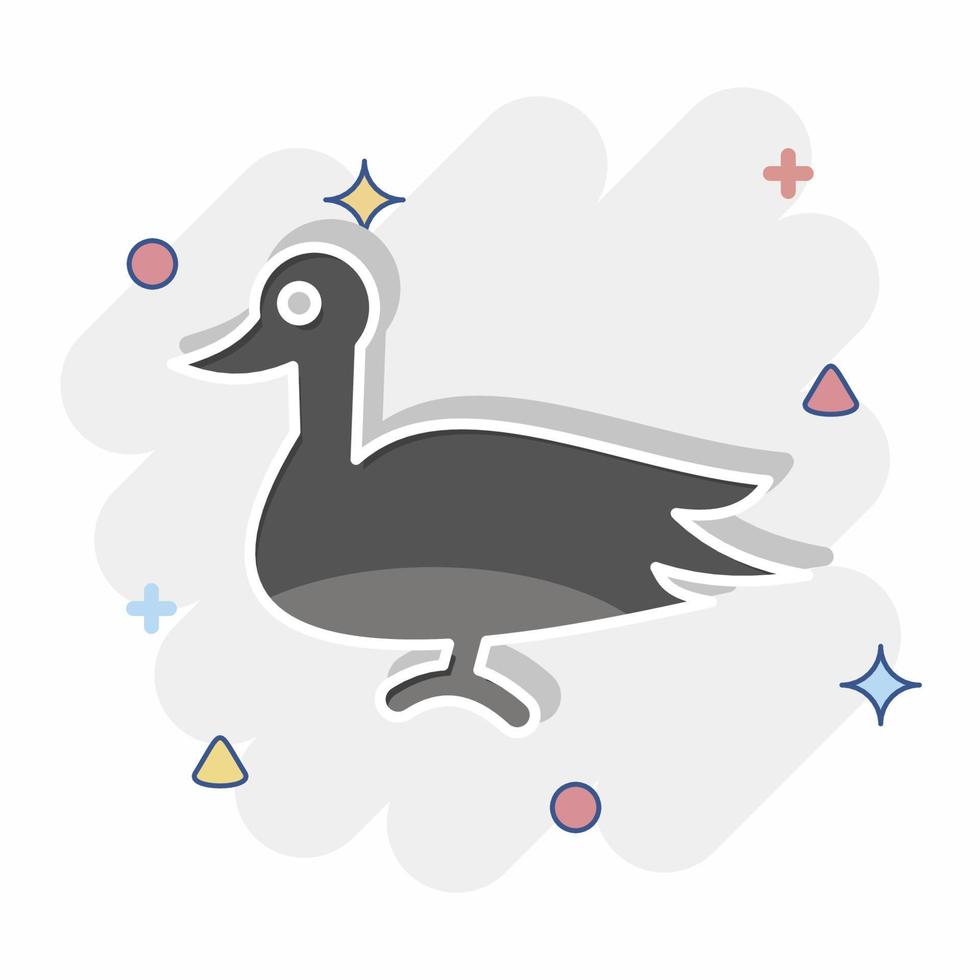 icono pato. relacionado a Doméstico animales símbolo. sencillo diseño editable. sencillo ilustración vector