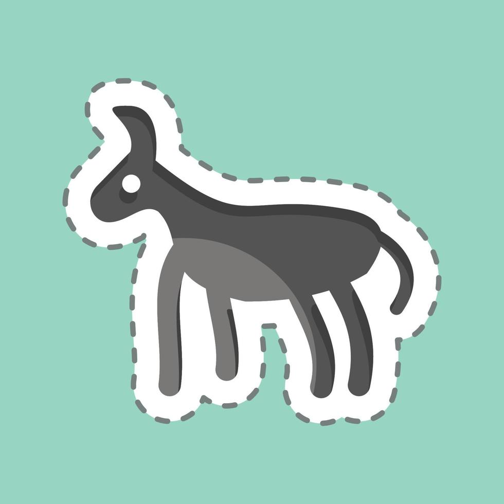 icono burro. relacionado a Doméstico animales símbolo. sencillo diseño editable. sencillo ilustración vector