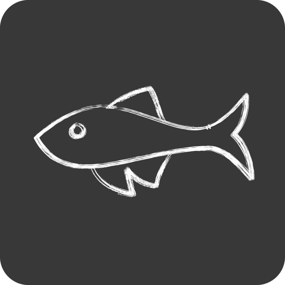 Icon Fish. related to Domestic Animals symbol. simple design editable. simple illustration vector