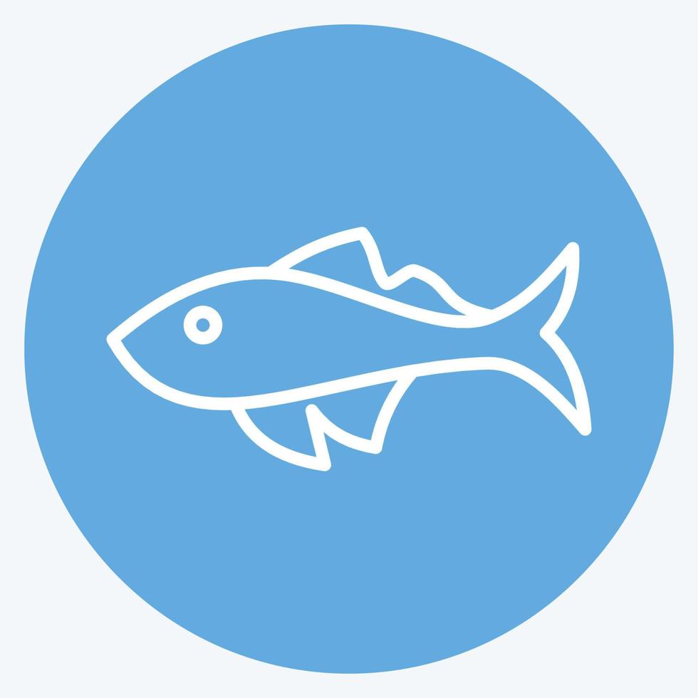 Icon Fish. related to Domestic Animals symbol. simple design editable. simple illustration vector