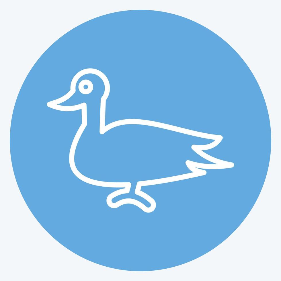 icono pato. relacionado a Doméstico animales símbolo. sencillo diseño editable. sencillo ilustración vector
