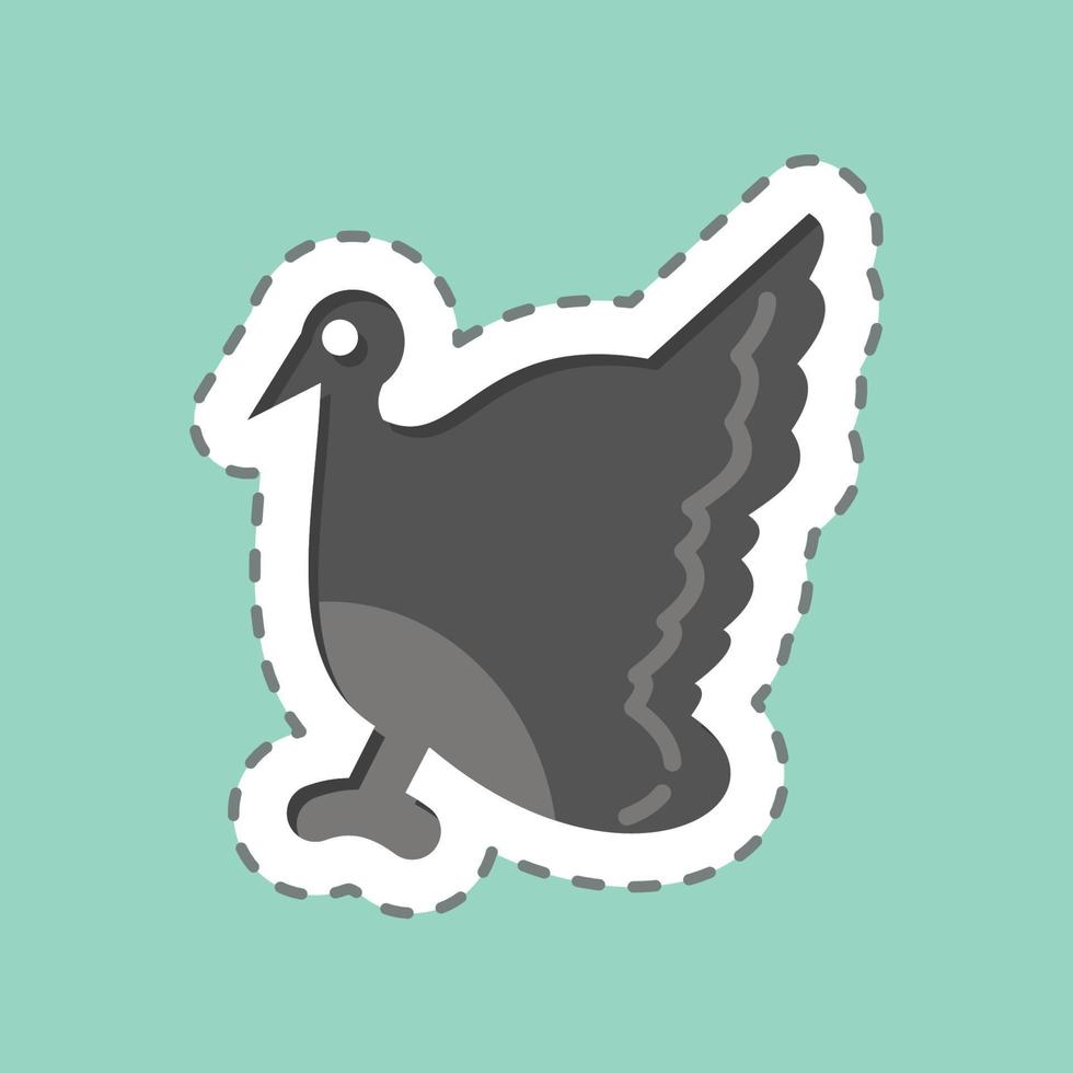 Icon Turkey. related to Domestic Animals symbol. simple design editable. simple illustration vector