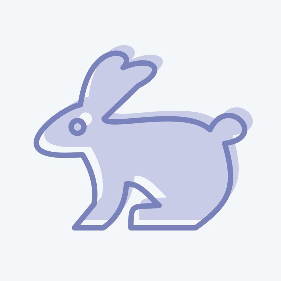 Icon Rabbit. related to Domestic Animals symbol. simple design editable. simple illustration vector