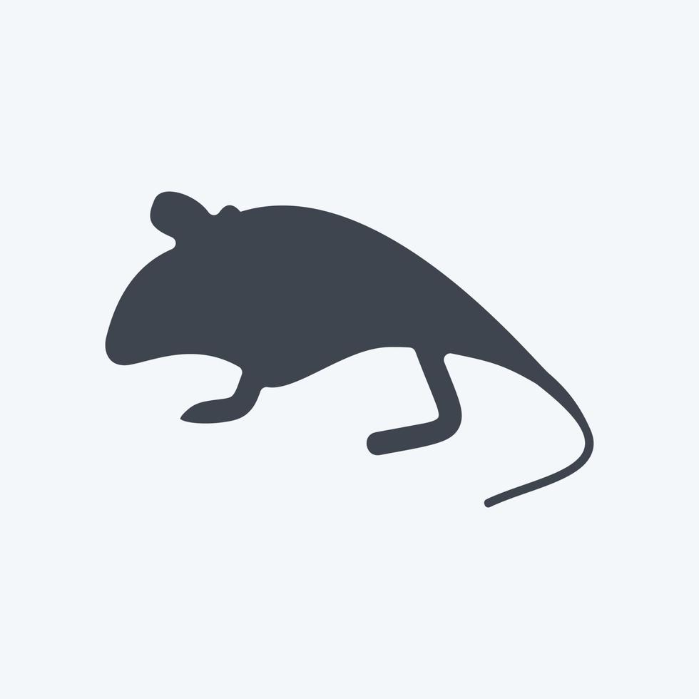 Icon Mouse. related to Domestic Animals symbol. simple design editable. simple illustration vector