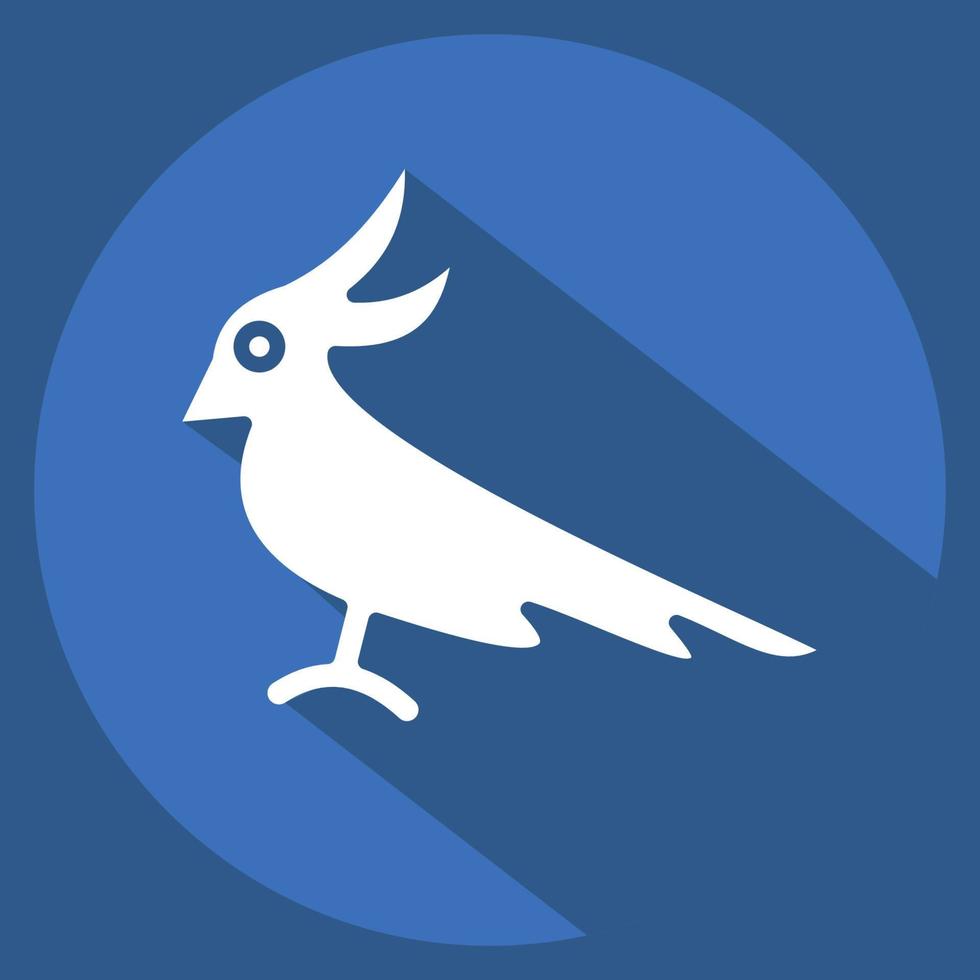 Icon Cockatoo. related to Domestic Animals symbol. simple design editable. simple illustration vector