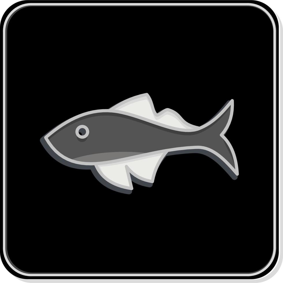 Icon Fish. related to Domestic Animals symbol. simple design editable. simple illustration vector