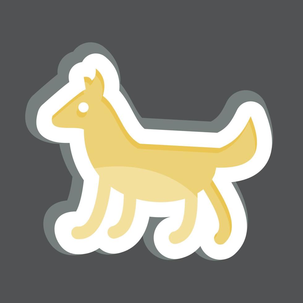 Icon Dog. related to Domestic Animals symbol. simple design editable. simple illustration vector