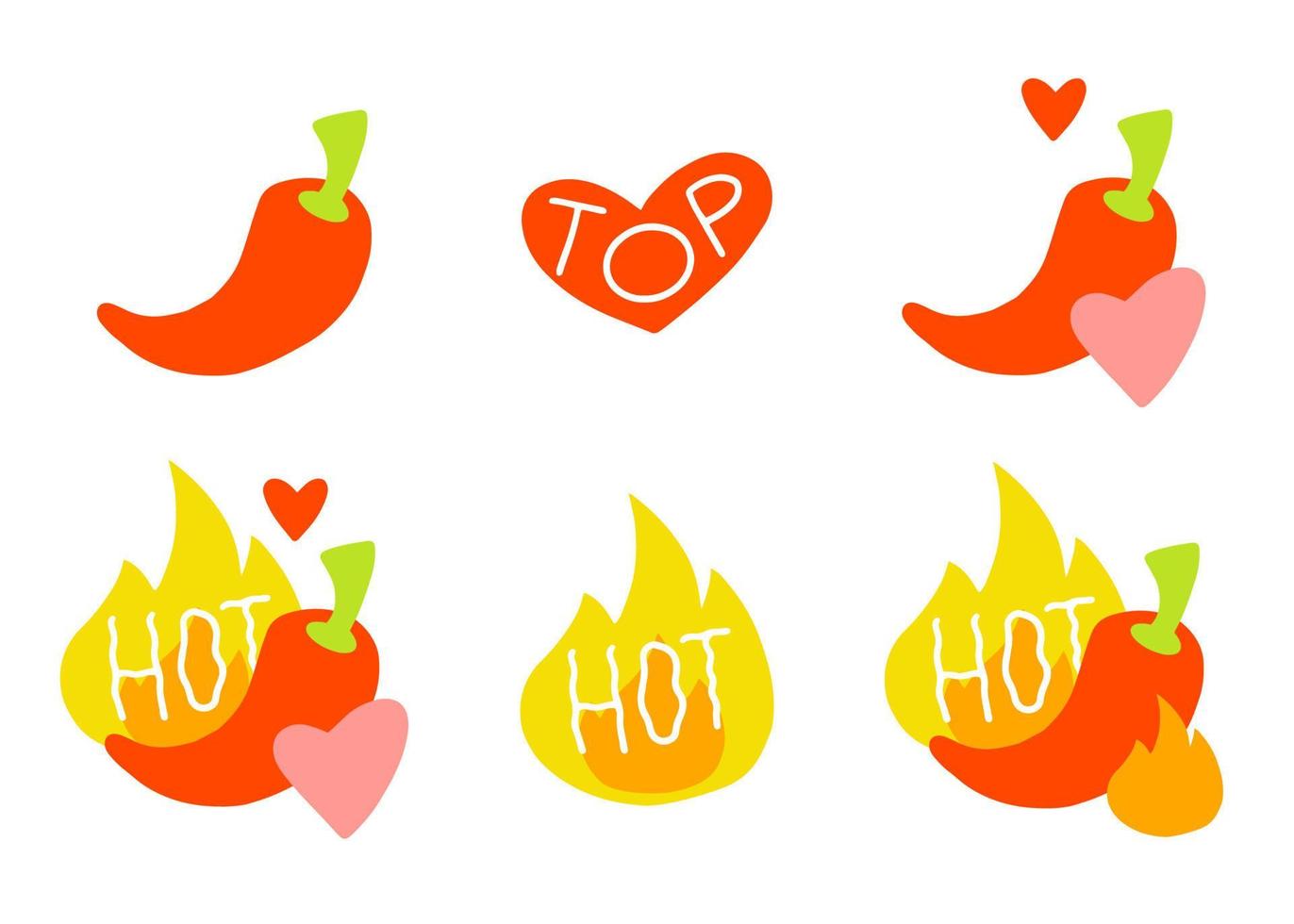 Spicy pepper sign. Hot spice. Healthly food concept icon. vector