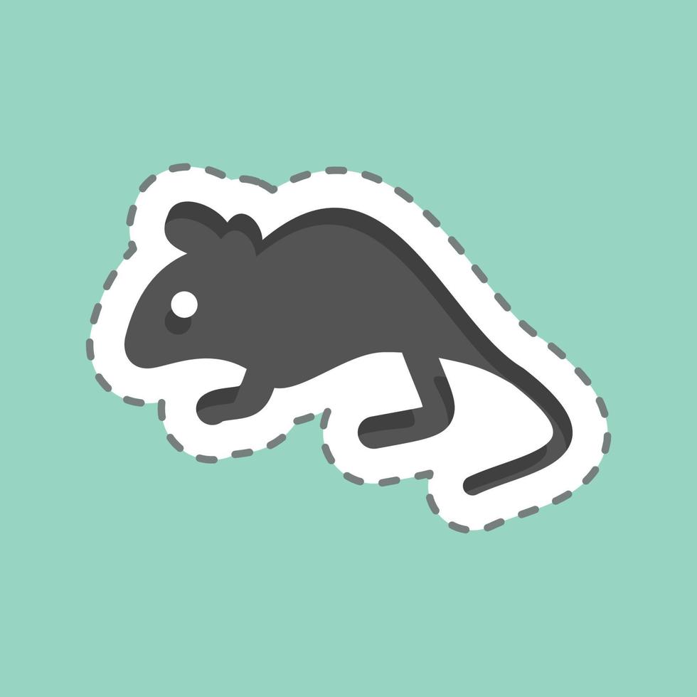 icono ratón. relacionado a Doméstico animales símbolo. sencillo diseño editable. sencillo ilustración vector