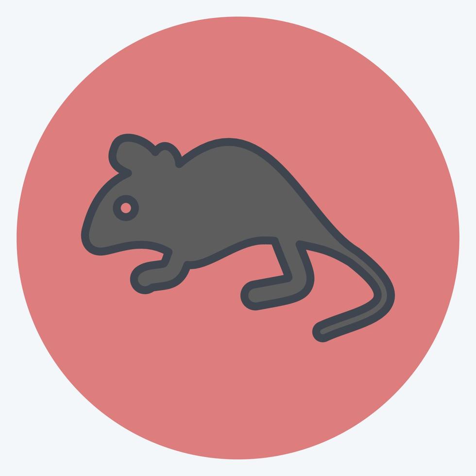 icono ratón. relacionado a Doméstico animales símbolo. sencillo diseño editable. sencillo ilustración vector