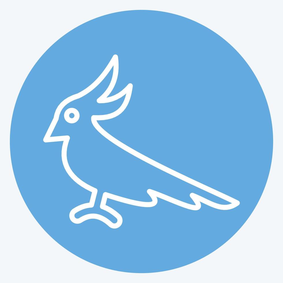 Icon Cockatoo. related to Domestic Animals symbol. simple design editable. simple illustration vector