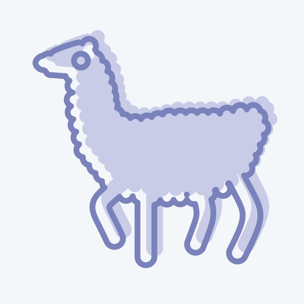 icono llama. relacionado a Doméstico animales símbolo. sencillo diseño editable. sencillo ilustración vector