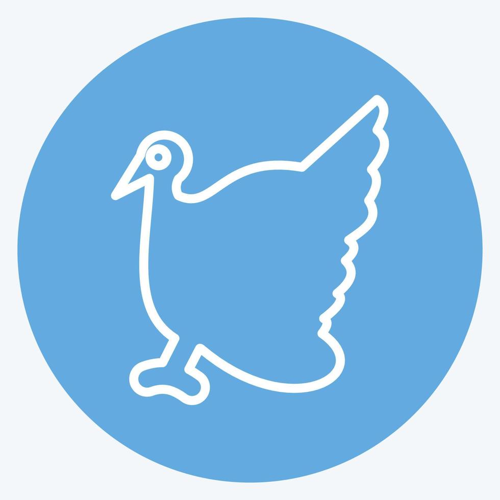 Icon Turkey. related to Domestic Animals symbol. simple design editable. simple illustration vector